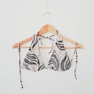 VOLCOM Free Bird Halter Bikini Top, Size L